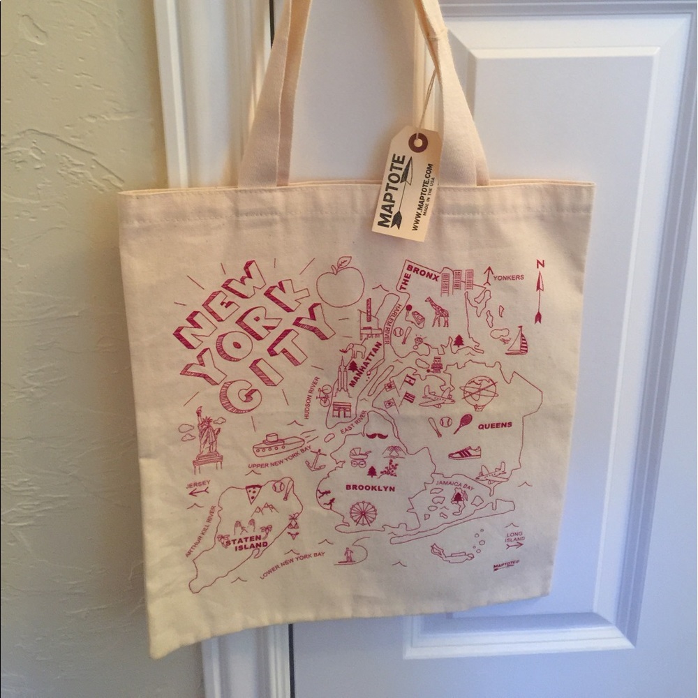 Maptote NYC grocery tote bag